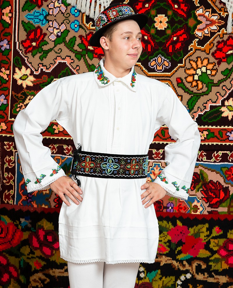 Costum popular barbat Somes  cu margele - Ilva