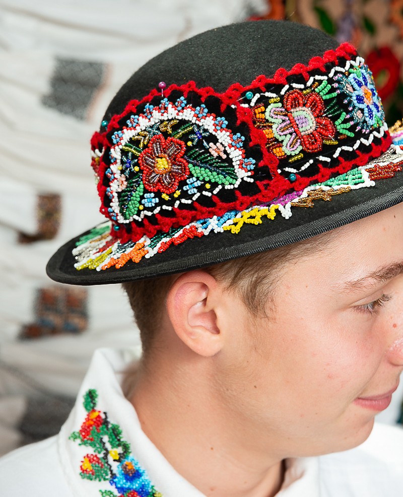 Costum popular barbat Somes  cu margele - Ilva