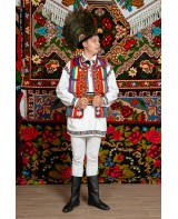 Costum popular barbat Somes cu pieptar cu ciucuri