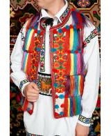 Costum popular barbat Somes cu pieptar cu ciucuri