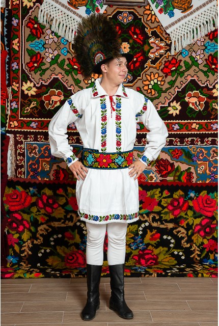 Costum popular barbat Somes ruja mare