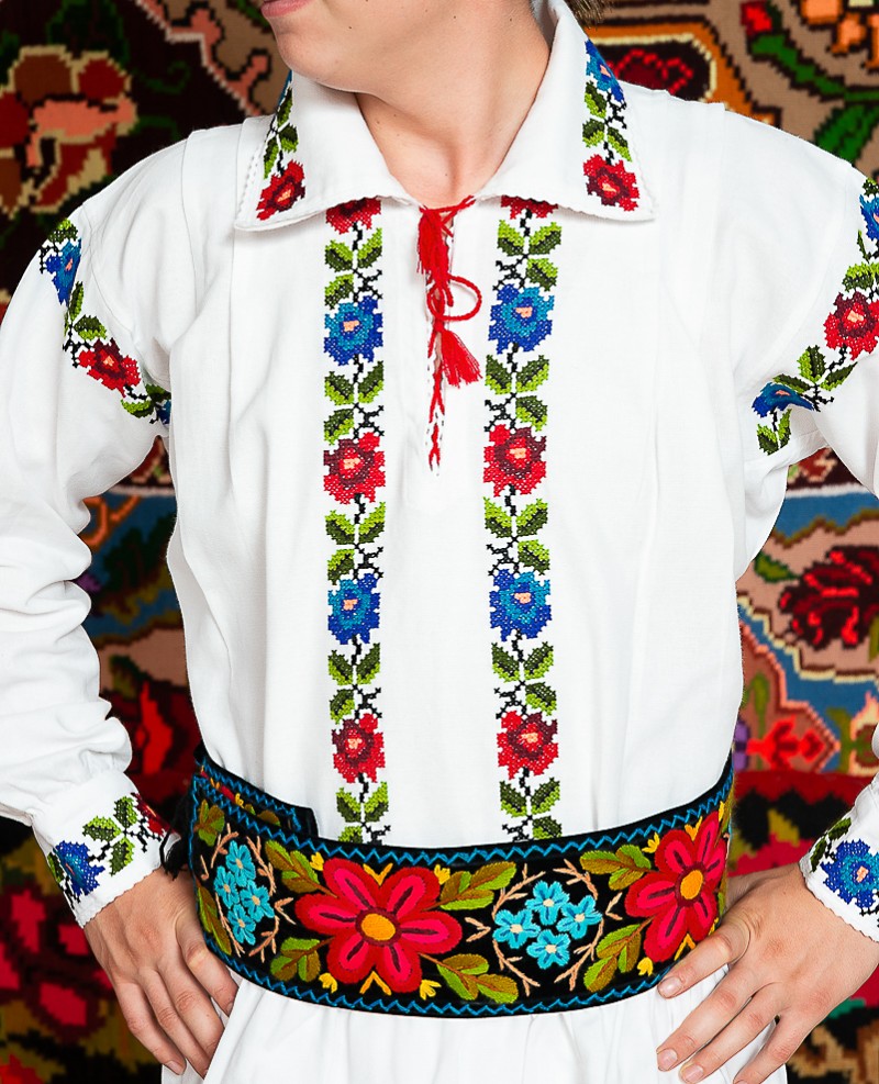 Costum popular barbat Somes ruja mare