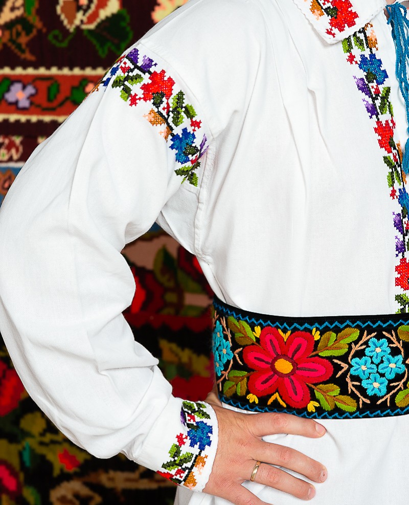 Camasa populara barbat Grigore cu brau 