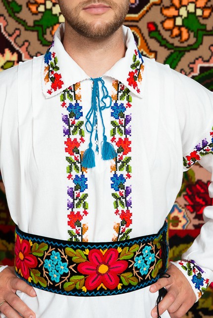 Camasa populara barbat Grigore cu brau 