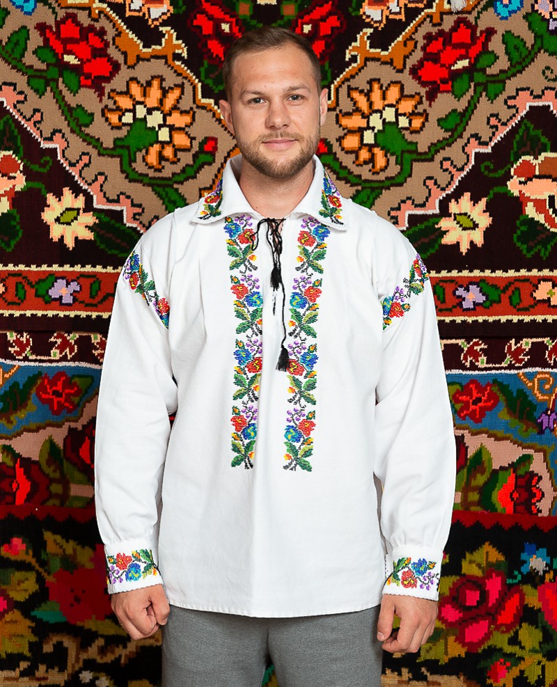 Camasa populara barbat cu margele - Alex