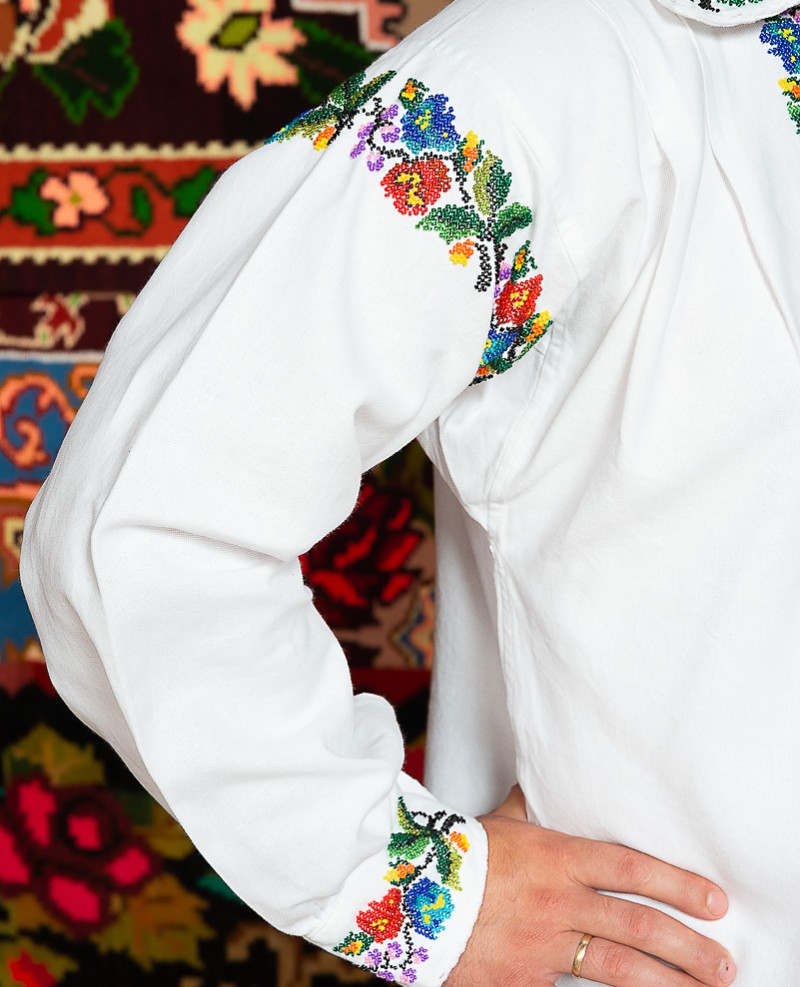 Camasa populara barbat cu margele - Alex