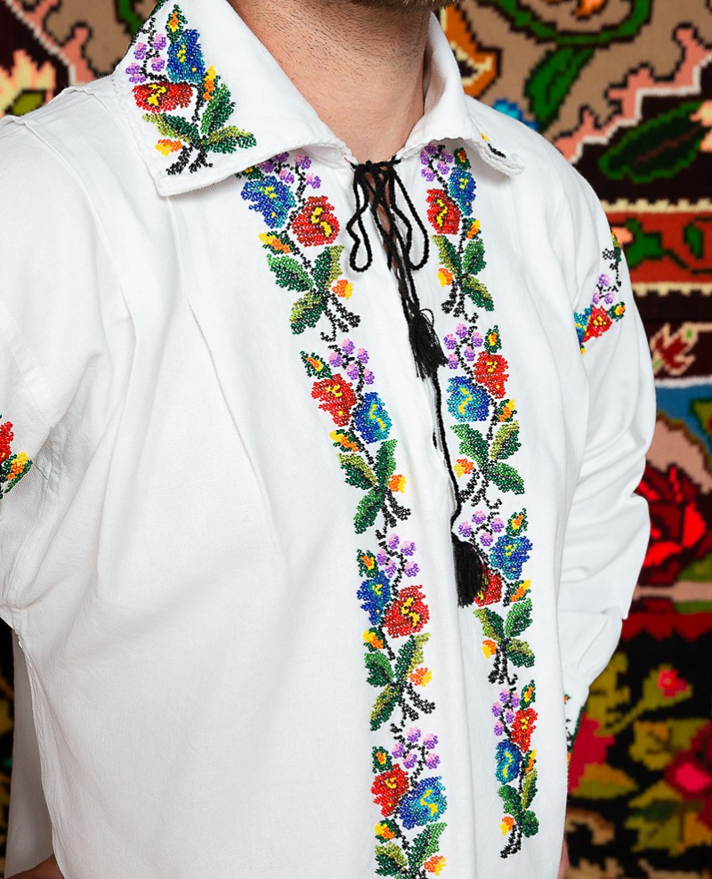 Camasa populara barbat cu margele - Alex