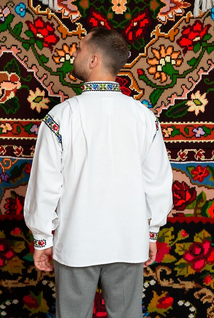 Camasa populara barbat Somes cu guler tunica