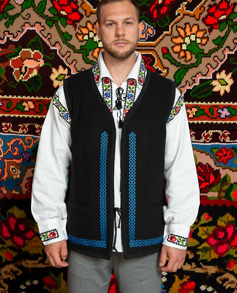 Camasa populara barbat Somes cu vesta Mihai