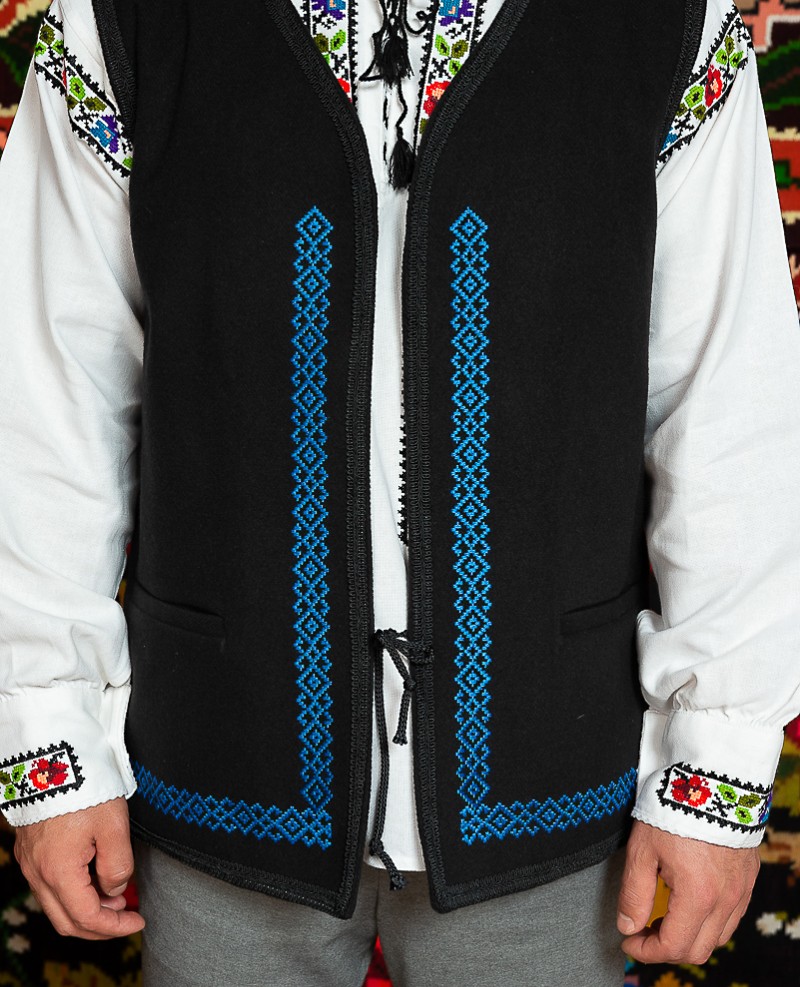 Camasa populara barbat Somes cu vesta Mihai