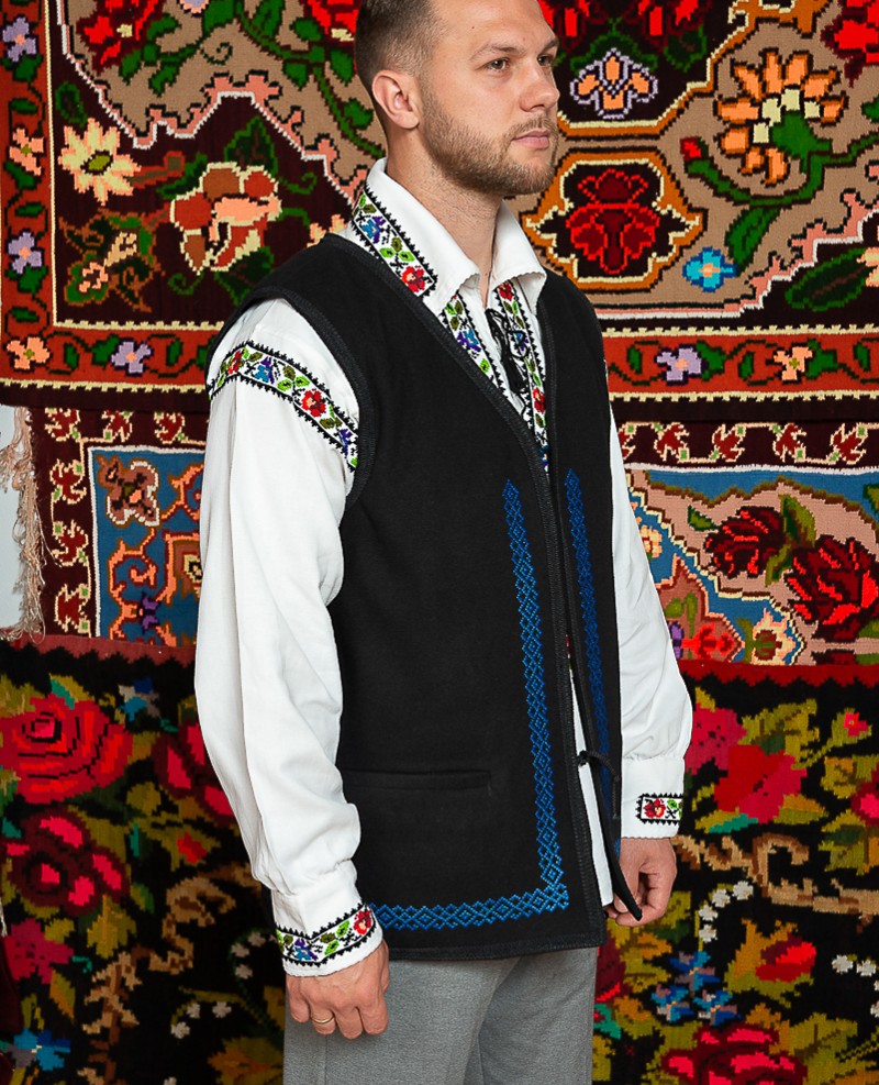 Camasa populara barbat Somes cu vesta Mihai