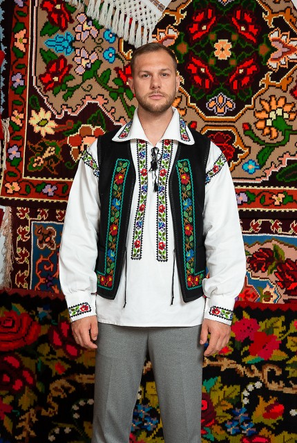 Camasa populara barbat Somes cu vesta Somes