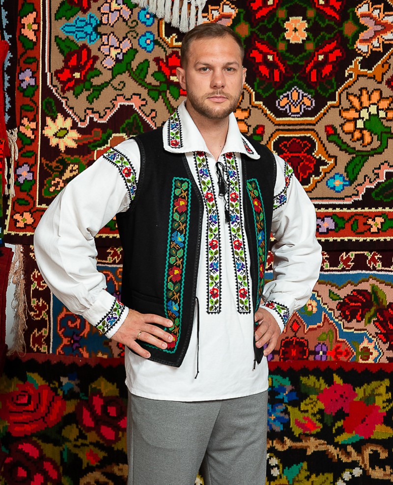 Camasa populara barbat Somes cu vesta Somes