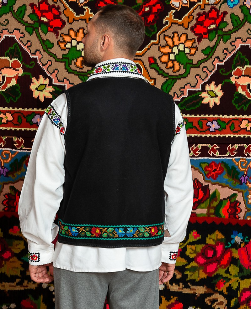 Camasa populara barbat Somes cu vesta Somes