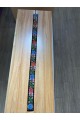 Brau cusut manual cu margele, motiv floral, lat 6 cm , lungime 100 cm Brau cusut manual cu margele, motiv floral, lat 6 cm , lungime 100 cm