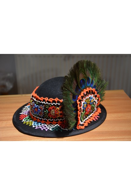 Clop cu pana de paun cu un rand