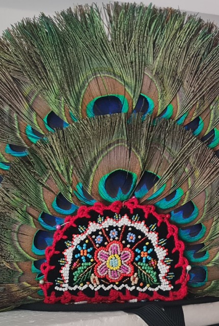 Clop cu pana de paun cu doua randuri