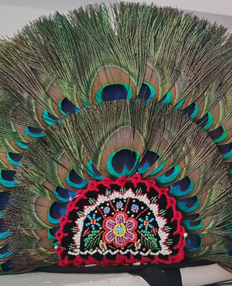 Clop cu pana de paun cu doua randuri