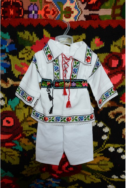 Costum traditional popular baiat Somes botez