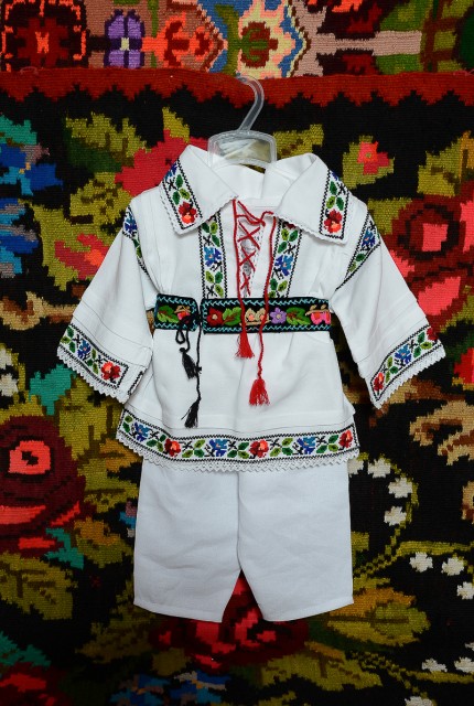 Costum traditional popular baiat Somes botez