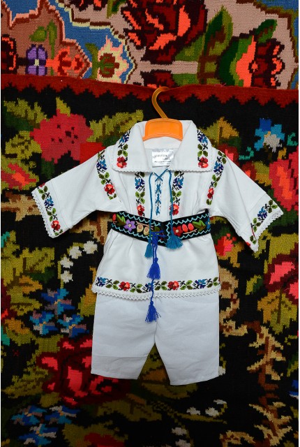 Costum traditional popular baiat Somes botez