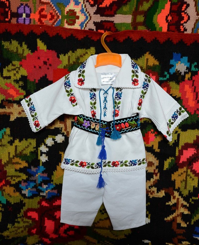 Costum traditional popular baiat Somes botez