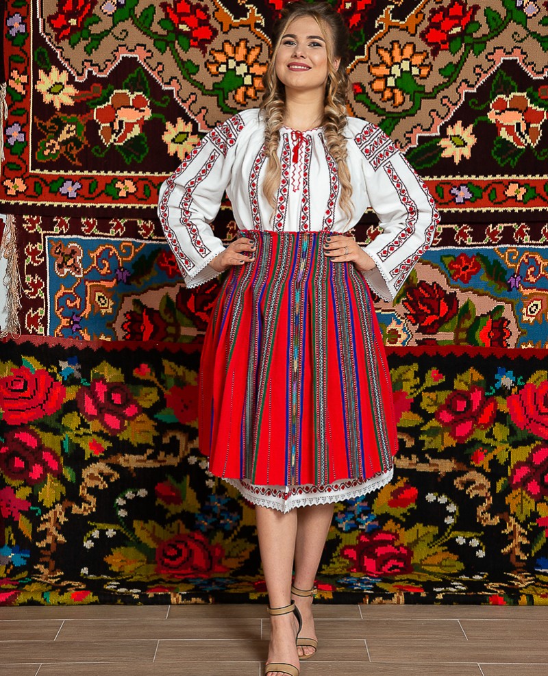 Costum popular femeie Oltenia Olguta