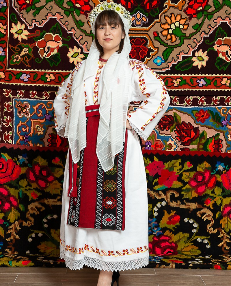 Costum popular femeie Muntenia, Calarasi - Camelia