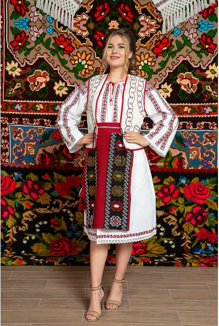 Costum popular femeie Muntenia cu ilic - Ileana