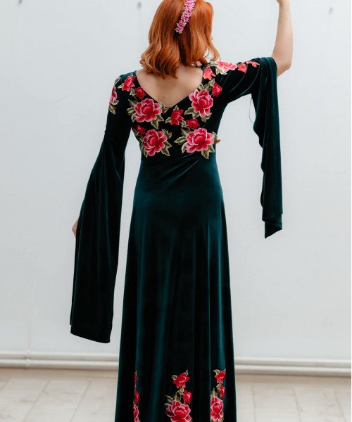 Rochie Stefana - verde smarald