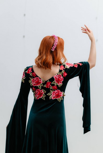 Rochie Stefana - verde smarald