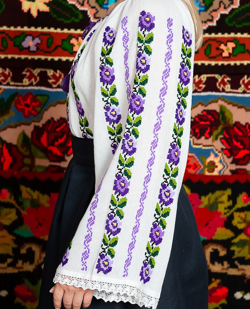 Ie/Camesa cu maneca lunga - Violeta