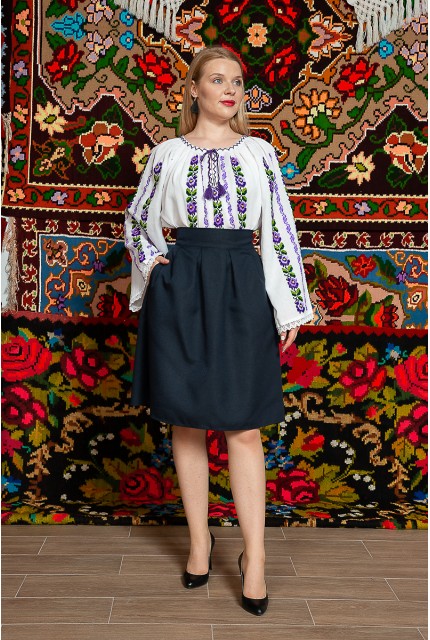 Ie/Camesa cu maneca lunga - Violeta