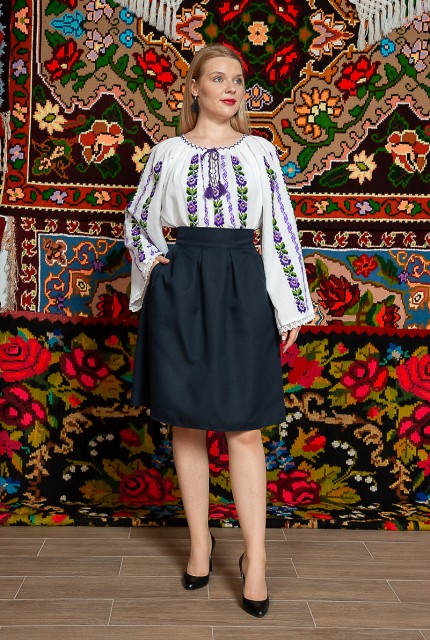 Ie/Camesa cu maneca lunga - Violeta