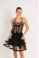 Corset cusutl manual cu margele