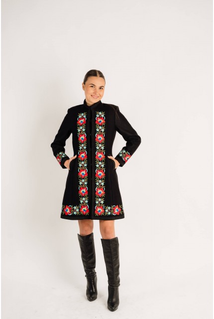 Palton Viorica negru