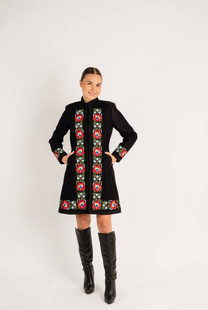 Palton Viorica negru