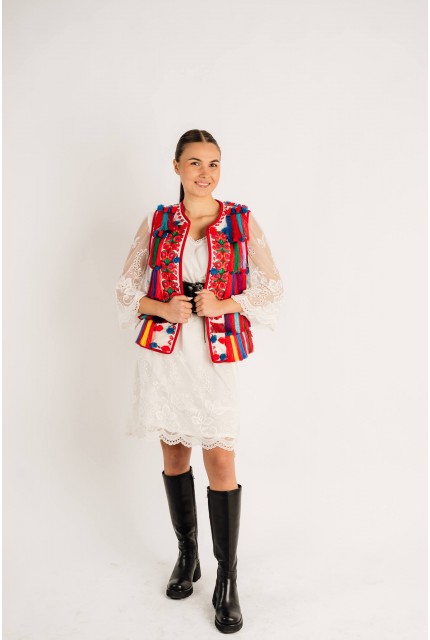 Vestă cu ciucuri de matase - Someș