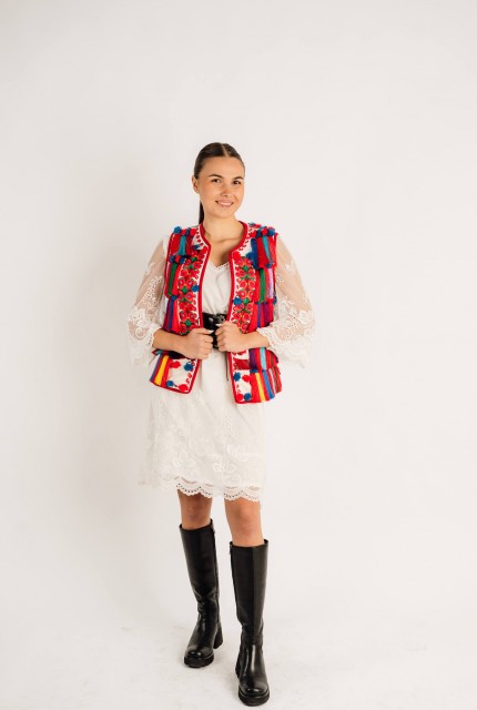 Vestă cu ciucuri de matase - Someș