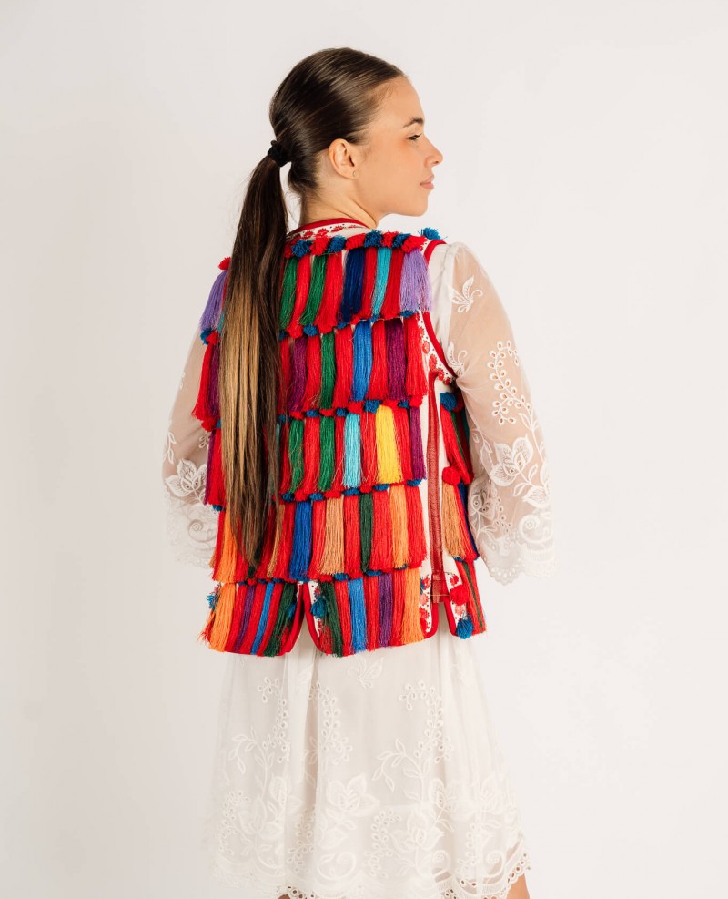 Vestă cu ciucuri de matase - Someș