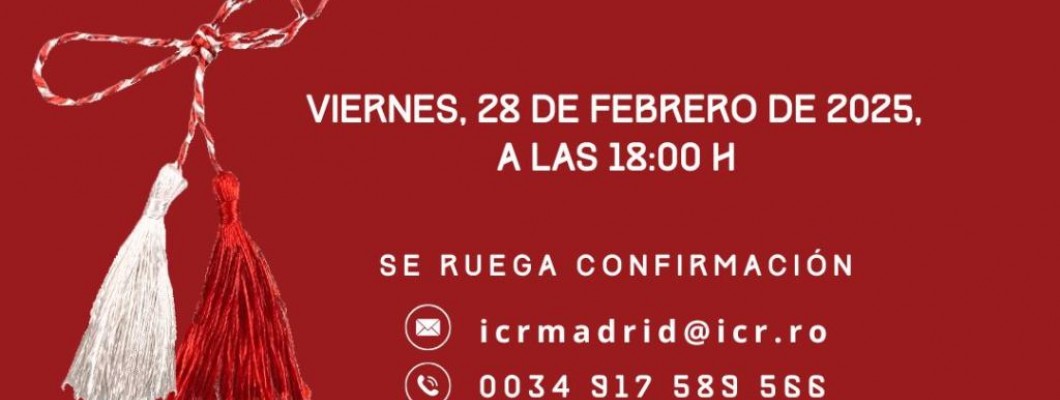 Tradiţia Mărțișorului, cu Virginia Linul la Madrid la ICR şi la Asociația Hispano-Română Salva
