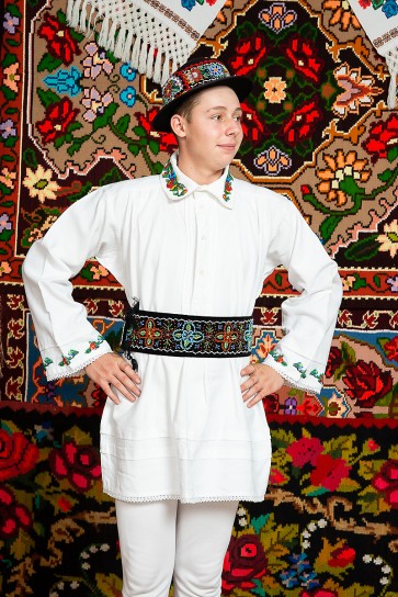 Costum popular barbat Somes  cu margele - Ilva