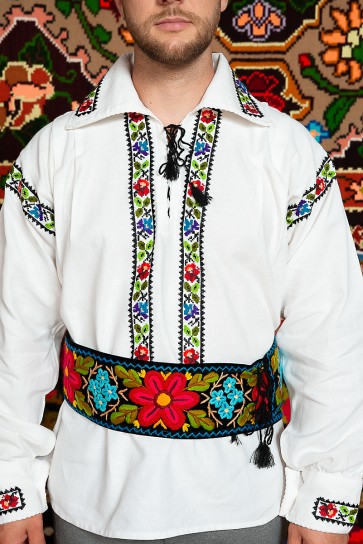 Camasa populara barbat Somes cu brau Camasa populara barbat Somes cu brau