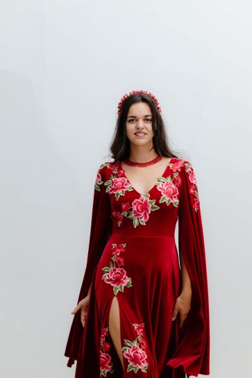 Rochie Stefana - rosie Rochie Stefana - rosie