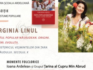 Virginia Linul, cea mai cunoscută creatoare de costume populare din țară, lansează prima sa carte la Târgul de Carte Alba Transilvana de la Alba Iulia